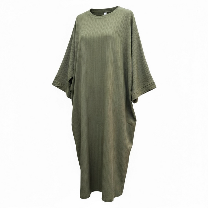 Maxi Round Neck Dress Mocha