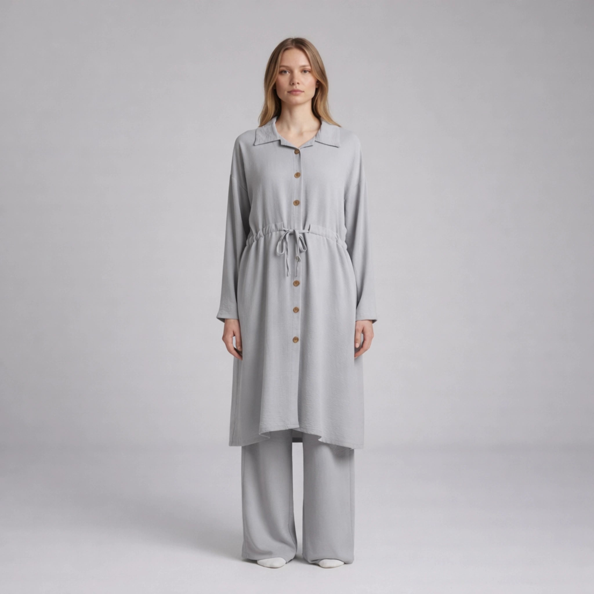 Button-Through Shirt Co-Ord Set | Tailored Elegant New Arrival Two-Piece Outfit