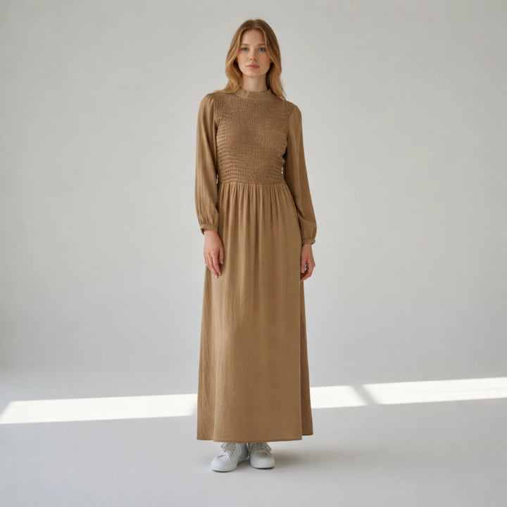 Elasticated Maxi Dress | Comfortable & Flattering Everyday Wear