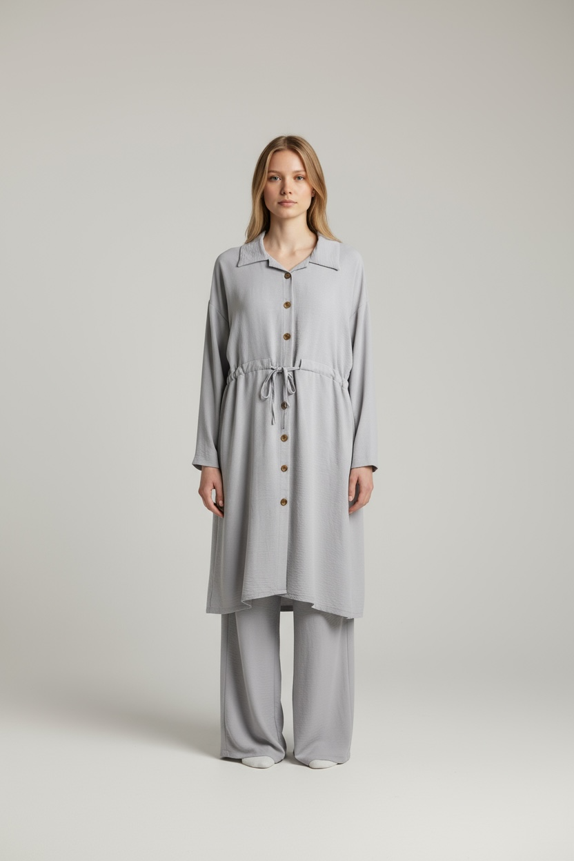 Button through shirt coord set