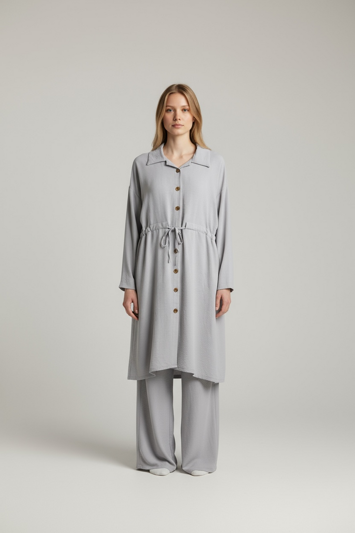 Button through shirt coord set