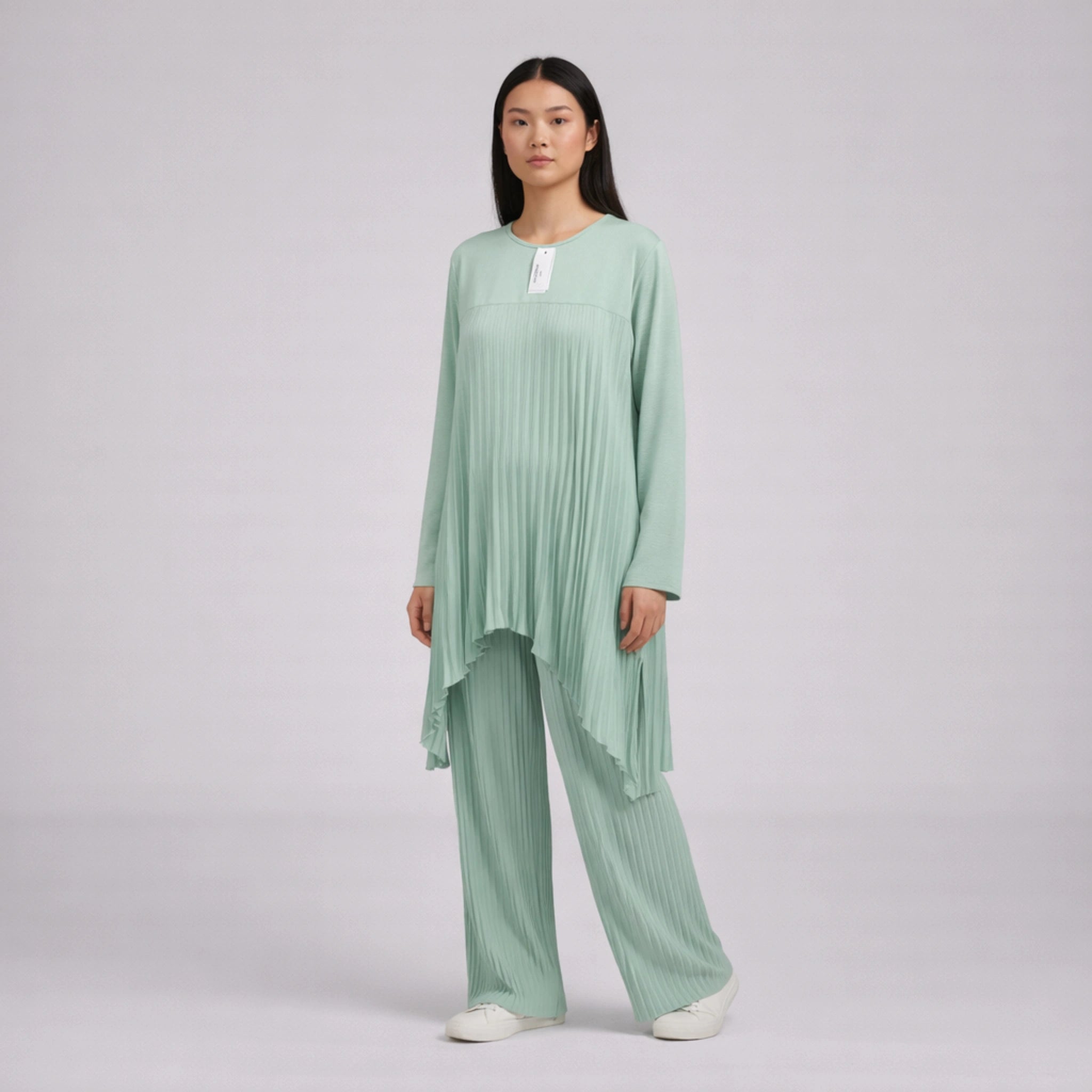 Pleated Co-Ord Set | Elegant Fluid Two-Piece Outfit for Work & Everyday Wear