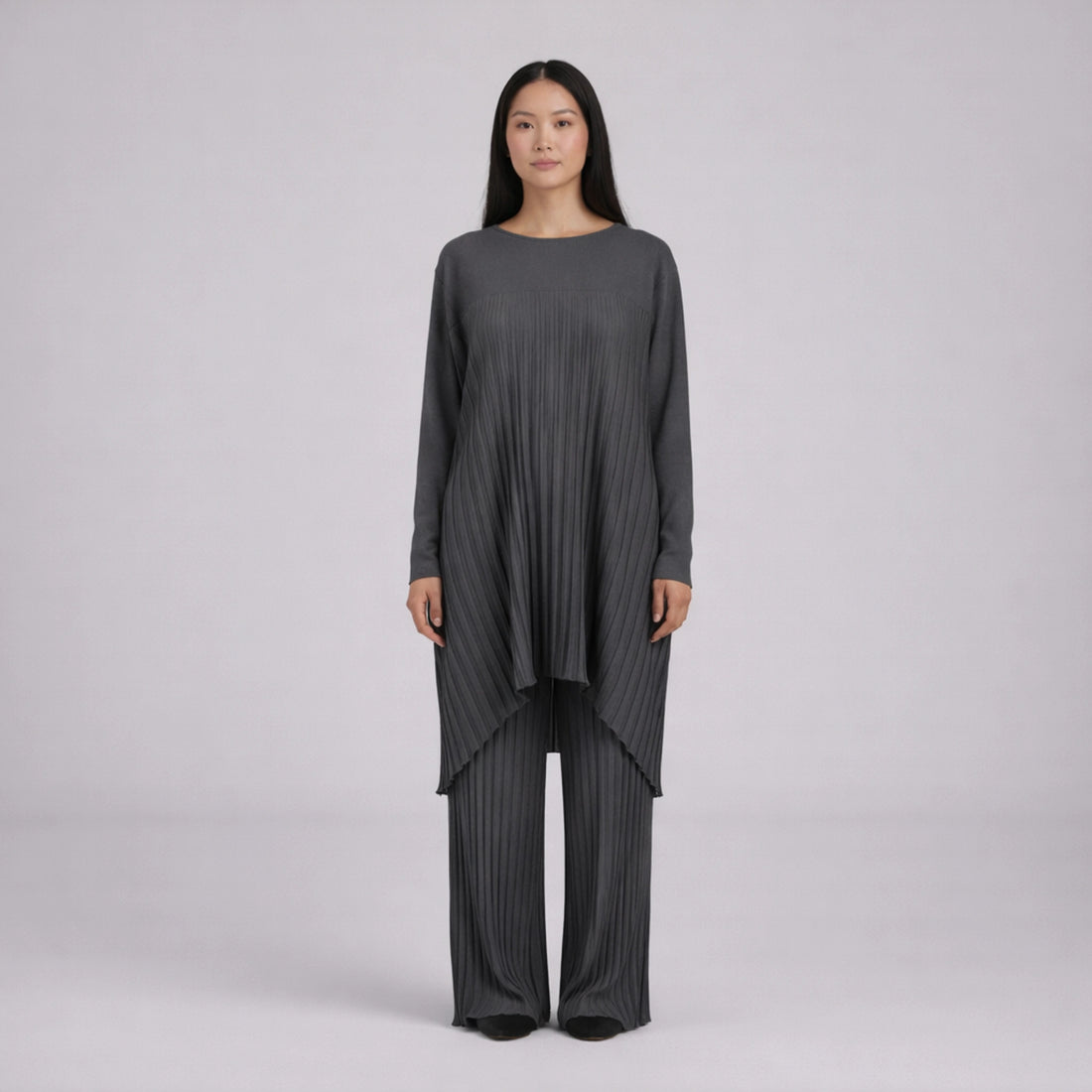 Pleated Co-Ord Set | Elegant Fluid Two-Piece Outfit for Work & Everyday Wear