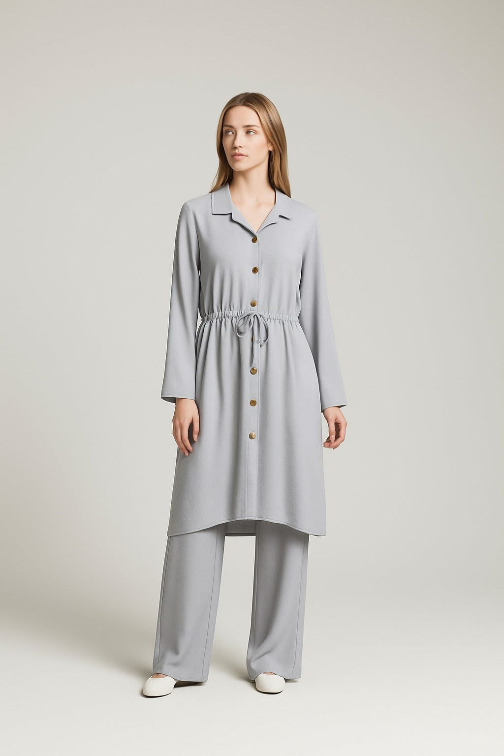 Button through shirt coord set