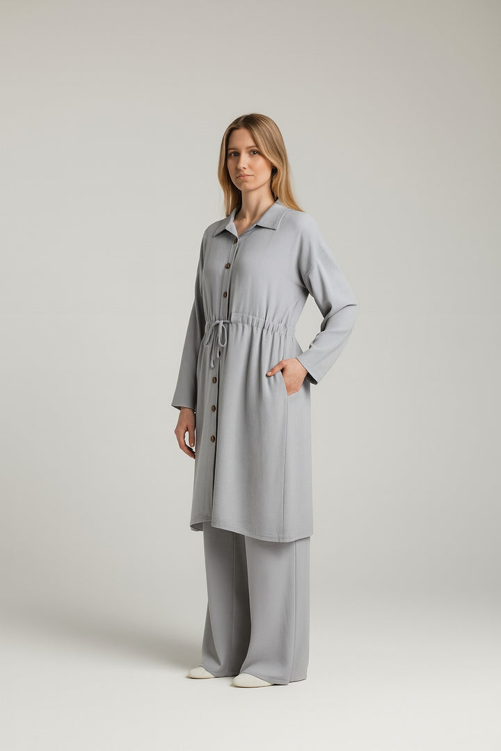 Button through shirt coord set